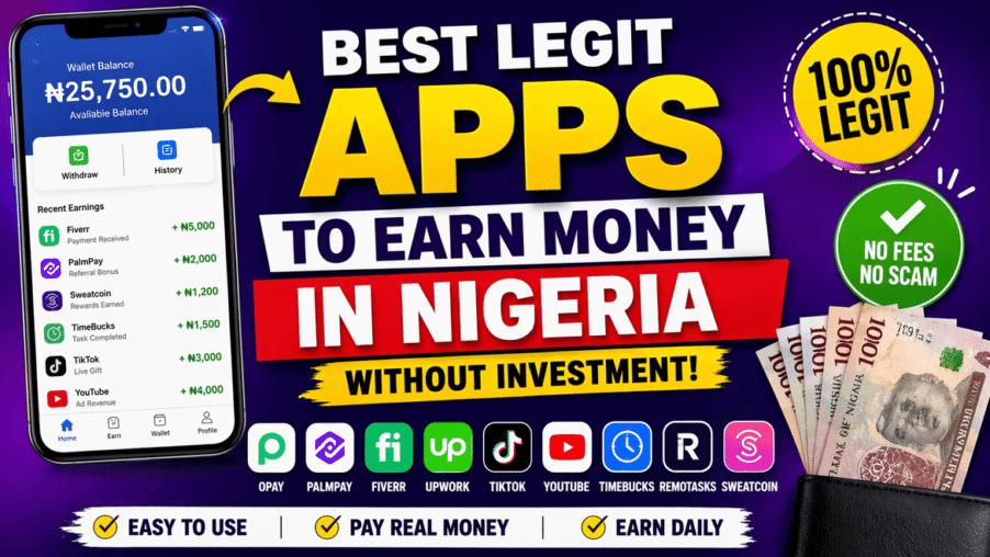 Best Legit Apps to Earn Money in Nigeria Without Investment (2026 Guide)