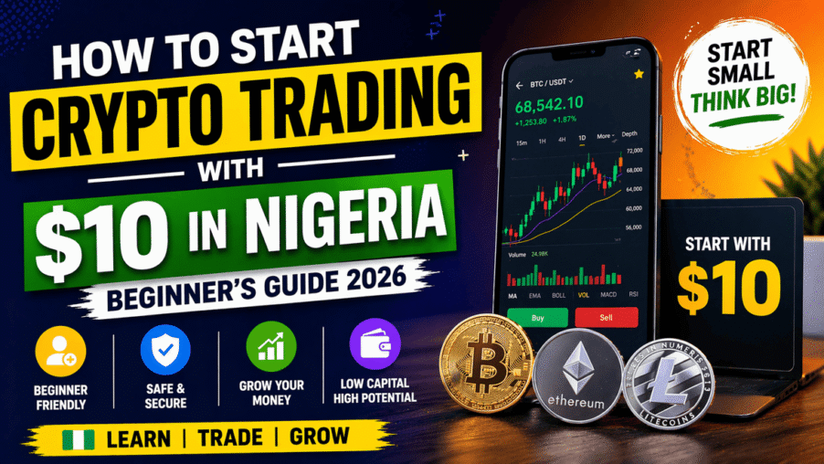How to Start Crypto Trading with $10 in Nigeria (Beginner’s Guide 2026)