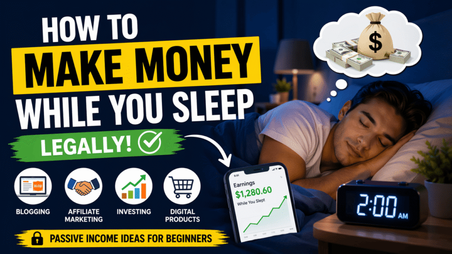 How to Make Money While You Sleep Legally (Passive Income Guide for Beginners)